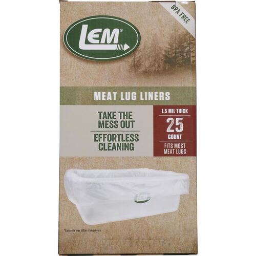 LEM 1293 Meat Lug Liners Clear Clear