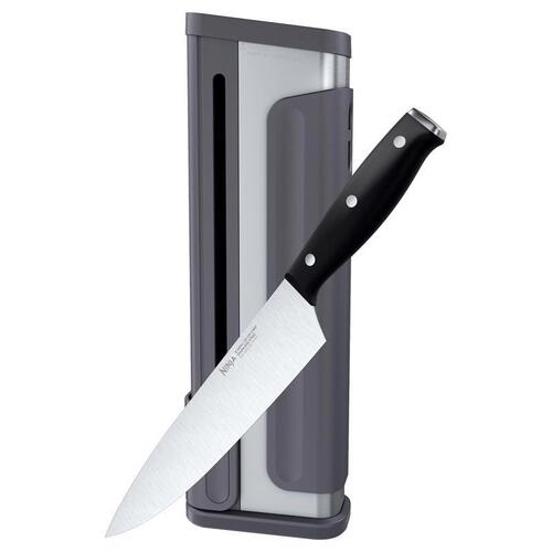 Ninja K12502 Knife and Sharpener Set NeverDull Stainless Steel Chef's 2 pc Black
