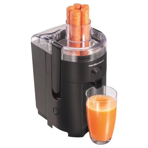 HAMILTON BEACH 67500 Juice Extractor HealthSmart Black Plastic 12 oz Black