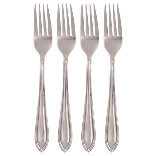 Hampton 146A04DFWB Dinner Fork Set Ginger Silver Stainless Steel Casual Silver