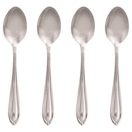 Teaspoon Set Silver Stainless Steel Casual Silver