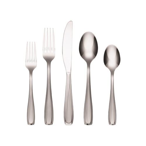 Cambridge 426920CSLG12 Flatware Set Waylen Sand Silver Stainless Steel Casual Frosted Sand