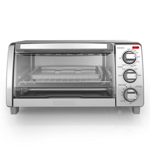 Toaster Oven Stainless Steel Silver 9.33" H X 11.97" W X 17.2" D Silver
