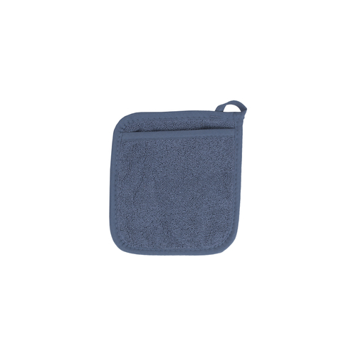 Pocket Oven Mitt Royale Federal Blue Solid Terry Cotton Federal Blue