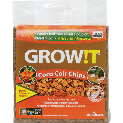 Growit JSCC2 Coco Coir Chips Organic All Purpose 14 oz