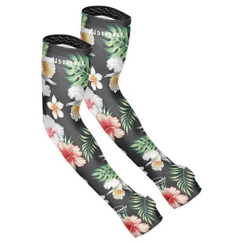 Farmers Defense SLV-TRO-SM Protection Sleeves S/M Polyester/Spandex Tropical Flower Multicolored Multicolored