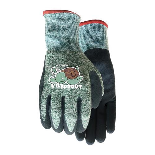 Watson Gloves 6170-XXS Gardening Gloves Homegrown XXS Polyester Knit L'il Sprout Green Green