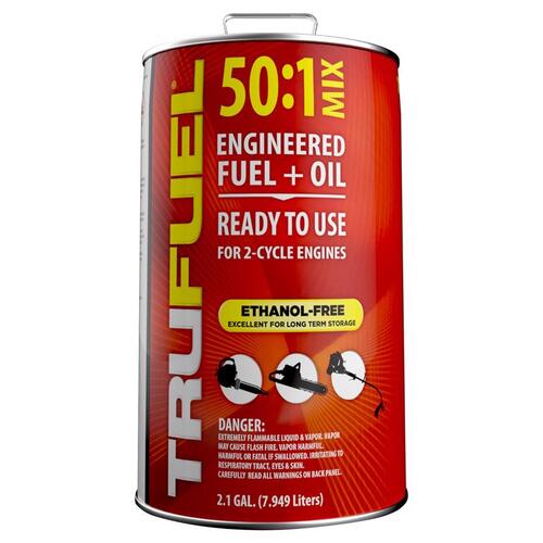 TruFuel 301027210102 Engineered Fuel and Oil Ethanol-Free 2-Cycle 50:1 2.1 gal
