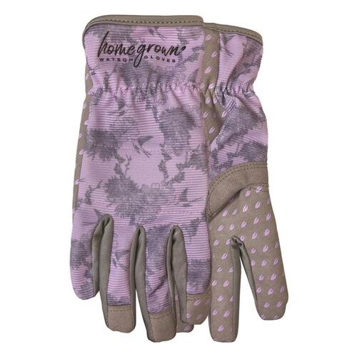 Watson Gloves 204-L Gardening Gloves Home Grown L Spandex Sparrow Purple/Grey Purple/Grey