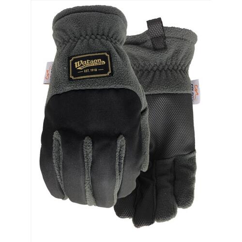 Cold Weather Gloves XL Polyester Fleece Navidad Grey/Black Grey/Black