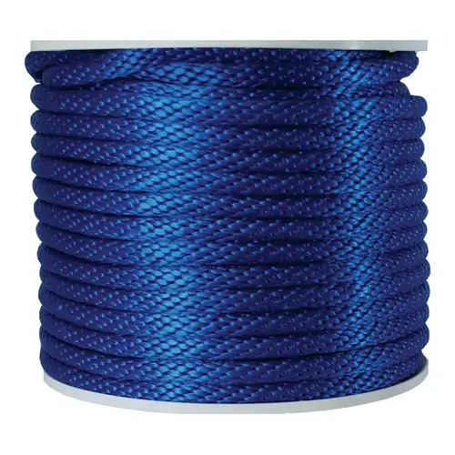 Derby Rope 5/8" D X 140 ft. L Blue Solid Braided Poly Blue