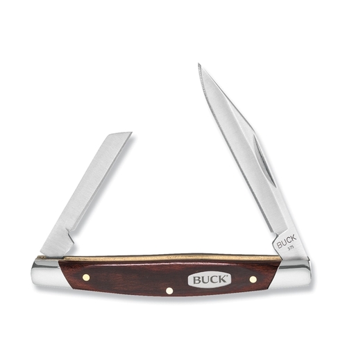 Buck Knives 5722 Pocket Knife Deuce Brown 420J2 Stainless Steel 2.63