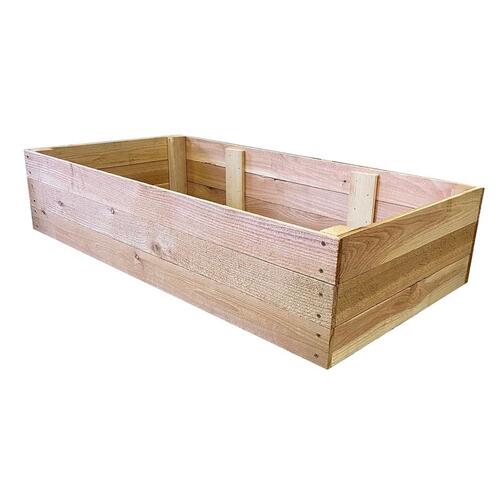 REAL WOOD PRODUCTS CO G3154 Raised Garden Bed 10.5" H X 72" W X 36" D Cedar Western Natural Natural
