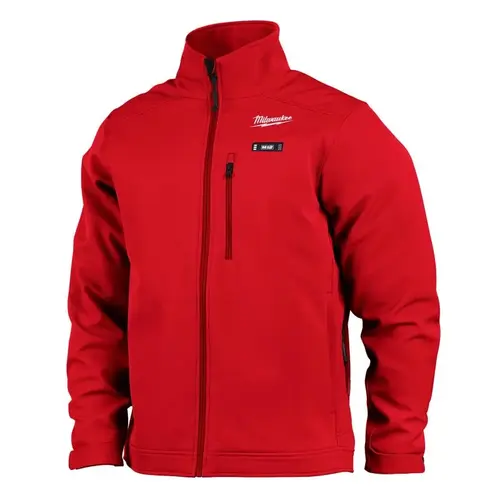 Cordless Heated Jacket M12 Toughshell XL Long Sleeve Men's Full-Zip Red Red