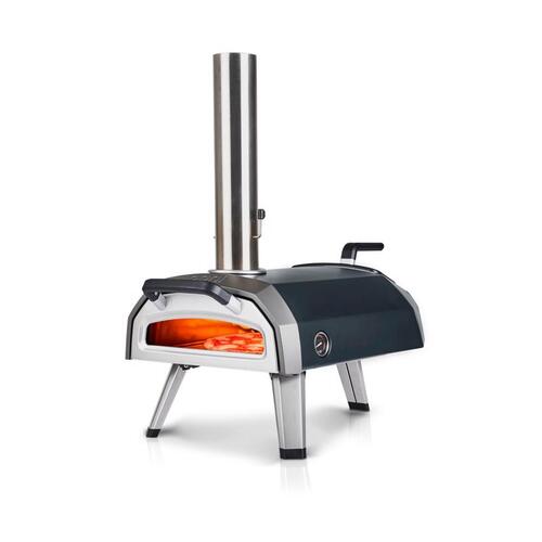 Ooni UU-P25100 Outdoor Pizza Oven Karu Charcoal/Wood Chunk Black/Silver Black/Silver
