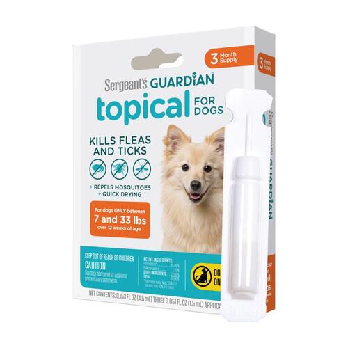 Flea and Tick Killer Guardian Liquid Dog Permethrin, S-Methoprene and Other Ingrediant 0.1