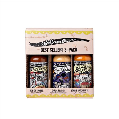 Torchbearer Sauces 855090001754 Hot Sauce Gift Box Multi 1.75 oz