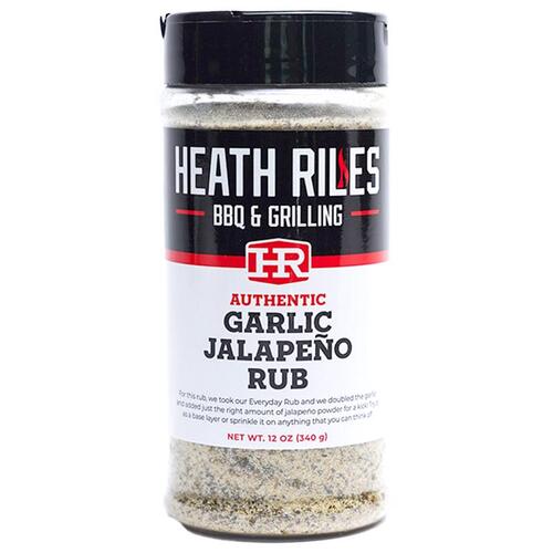 Heath Riles BBQ HRB0015 BBQ Rub Garlic Jalapeno 12 oz