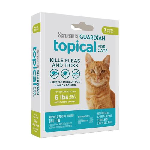 Flea and Tick Killer Guardian Liquid Cat 0.14 oz
