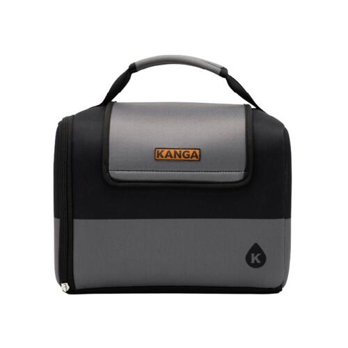 Kanga KM03-ST-12-MIDN Soft Sided Cooler Kase Mate Black/Gray 12 cans Black/Gray