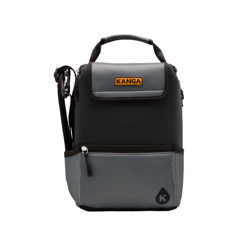 Kanga P02-ST-MIDN Soft Sided Cooler Midnight Black/Gray 12 cans Black/Gray