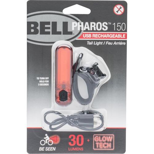 Bell Sports 7133309 Bicycle Tail Light Pharos 150 Plastic Black/Red Black/Red