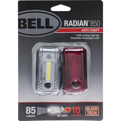Bell Sports 7142208 Bicycle Light Set Radian Aluminum/Reinforced Plastic Red/White Red/White