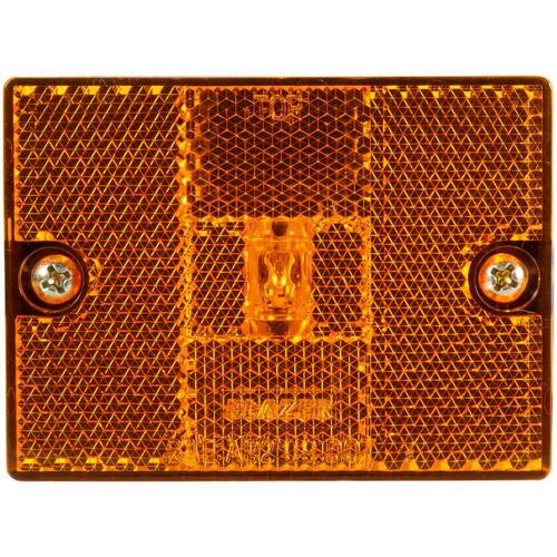 LED Light Amber Square Clearance/Side Marker Amber