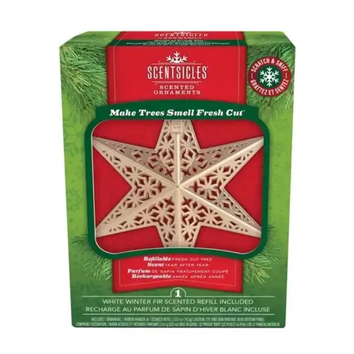 Ornament Gold Scented Decorative Star Gold