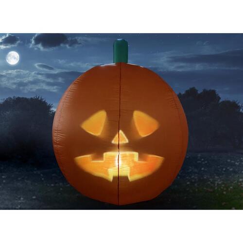 ANIMAT3D MSPJJPPI Inflatable Jabberin' Jack 5 ft. Prelit Halloween Pumpkin