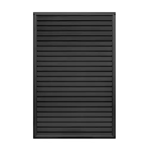 UNBRANDED 50-SWEC1002MBMB Slatwall End Cap 48" H X 1" W X 24" L Matte Black Matte