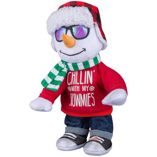 Animated Decor Multicolored Chillin' With My Snowmies 14.17" Multicolored - pack of 6