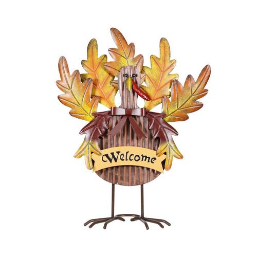 Halloween Decor 17" Welcome Turkey Decor