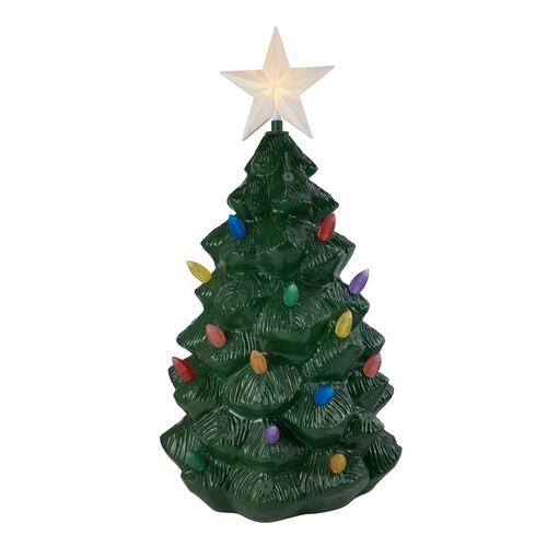 Mr. Christmas 10125AC Blow Mold LED Multi Christmas Tree 2 ft. Green