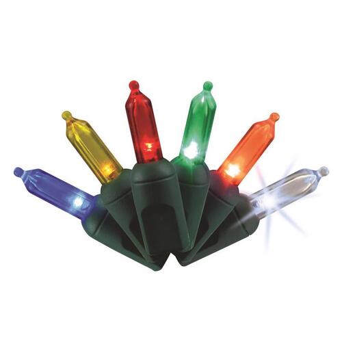 Christmas Lights Platinum LED T5 Multicolored 50 ct String 25 ft.