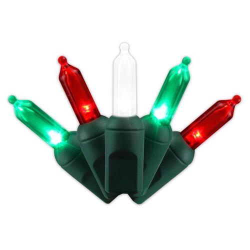 Christmas Lights Platinum LED T5 Red/Green/Pure White 50 ct String 25 ft.