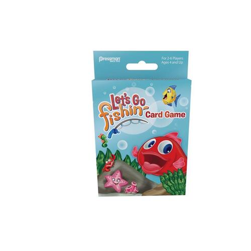 Card Game Let's Go Fish Multicolored Multicolored - pack of 12