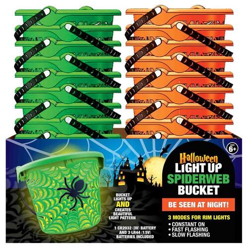 Bucket Halloween Plastic - pack of 24