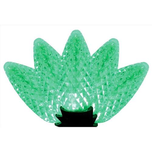 Christmas Lights Platinum LED C9 Green 25 ct String 25 ft.