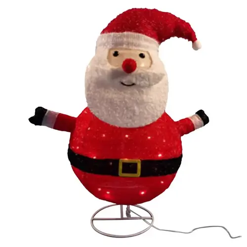 Yard Decor LED Warm White Santa 2.5 ft.