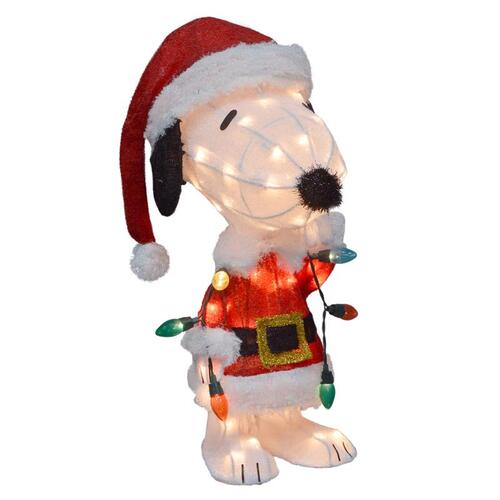 Product Works 70328-LED Yard Decor Clear Christmas Snoopy 2 ft.