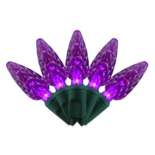 String Lights Purple 100 ct LED C6 Halloween