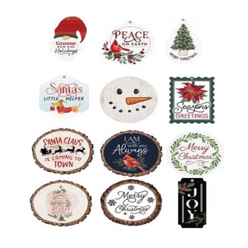 Ornaments Assorted Christmas 2.75" - pack of 73
