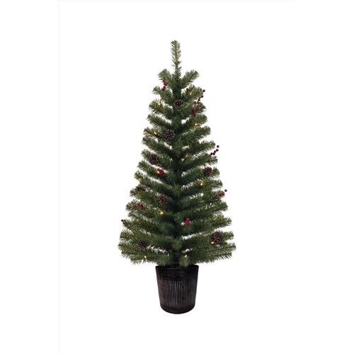 Christmas Tree 4 ft. Full LED 35 ct Northern Pine Tree Prelit Incan Color Changing