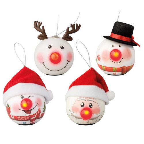 Christmas Lights Bauble LED Red 1 ct Novelty - pack of 48
