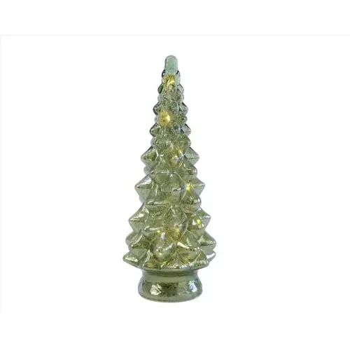 Christmas Tree Green Lighting 13" Green