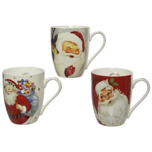 Mug Multicolored Santa 3.94" Multicolored