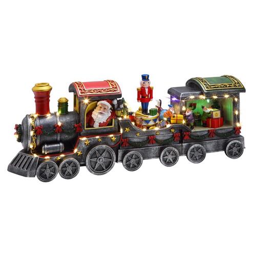 Animated Decor LED Resin Christmas Train 20"