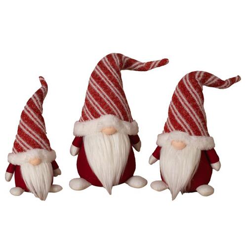 Gerson 2659880 Figurine Red/White Holiday Gnome 20" Red/White