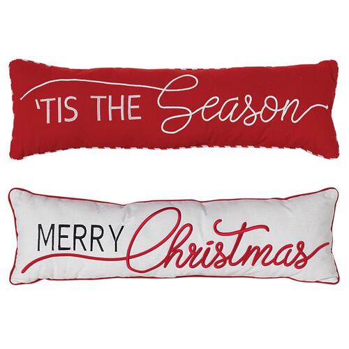 Gerson 2598860 Pillow Assorted Holiday Messages 3" Assorted